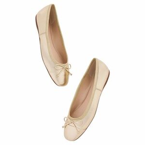Talbots Soft Gold Blaine Ballet Flats NIB 8